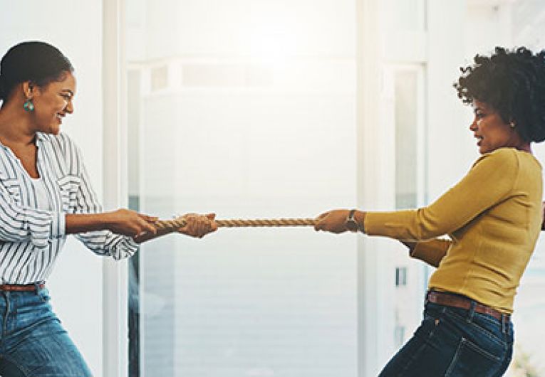 people playing tug of war