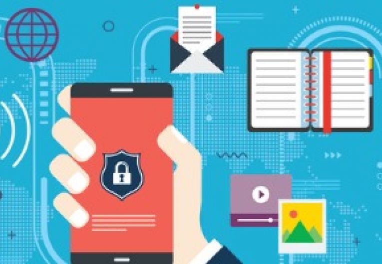 Illustration of secured electronic devices