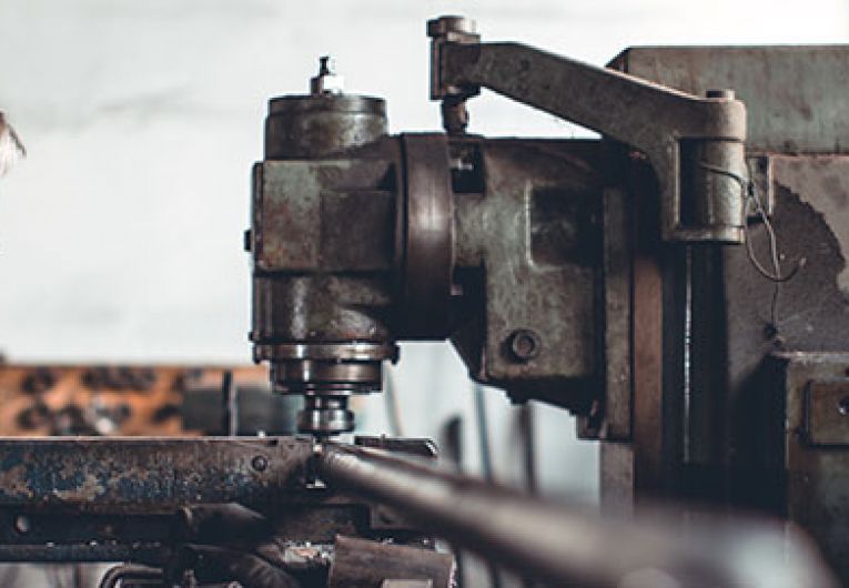 man in a metal working shop