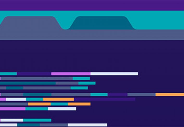 illustration of a terminal window with code in it